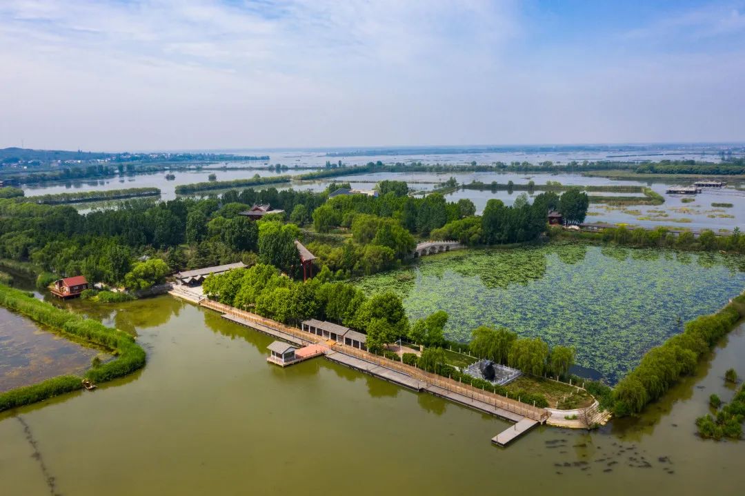 秋天里 來(lái)微山湖旅游區(qū)徒步 靜觀秋韻 慢看湖影